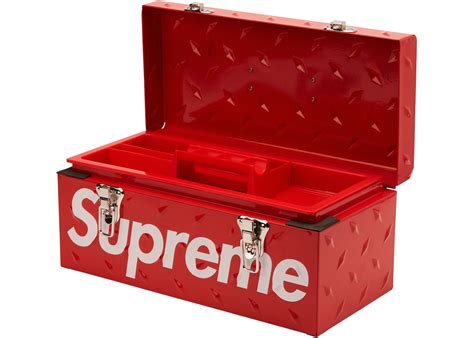 Supreme Diamond Plate Tool Box Red - FW18