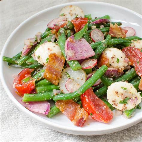 Tangy Green Bean Ciliegine Salad - Garlic & Zest