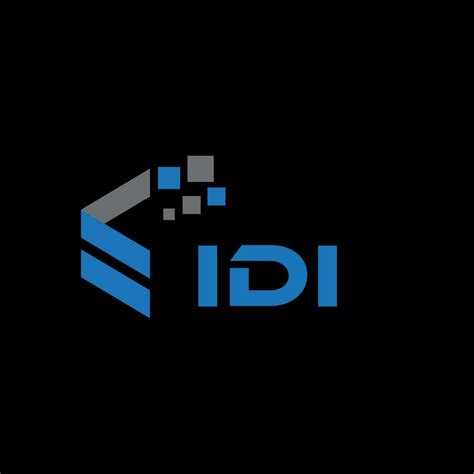 IDi letter logo design on black background. IDi creative initials letter logo concept. IDi ...