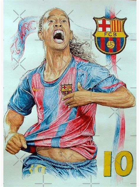 "Drawing Ronaldinho" Poster by kikivebri | Redbubble