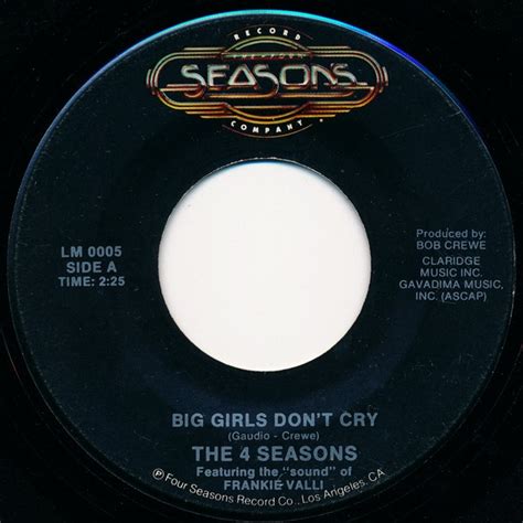 The 4 Seasons Featuring The "Sound" Of Frankie Valli – Big Girls Don't ...