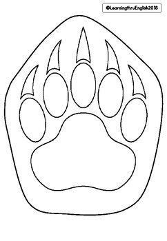 MEASUREMENT - draw a LIFE SIZE POLAR BEAR PAW compare to your hand size | Native beading ...