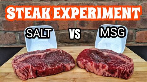 Salt VS MSG Steak Experiment - YouTube