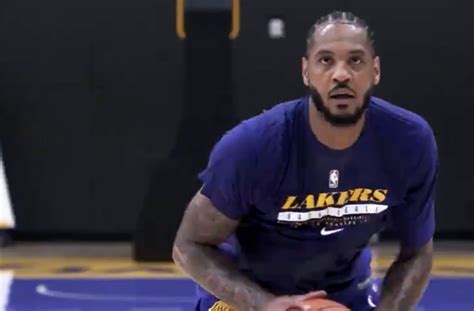 Video: Determined Carmelo Anthony seen putting in work for 1st time in ...