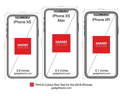 Print These iPhone XR, XS & XS Max Cutouts to See Which Size Is Right for You « iOS & iPhone ...