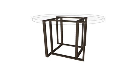 Crate and Barrel Tory Round Coffee Table | 3D Warehouse