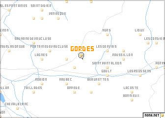 Gordes (France) map - nona.net