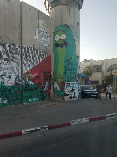 This is on the West Bank border in Israel : r/rickandmorty