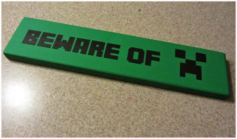 Minecraft Creeper Sign and Minecraft Font | Minecraft font, Minecraft sign, Minecraft