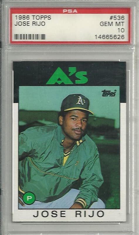 Auction Prices Realized Baseball Cards 1986 Topps Jose Rijo