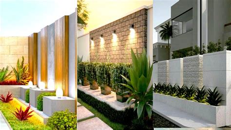 Modern boundary wall design. Backyard Fence design idea. Compound wall design. - YouTube