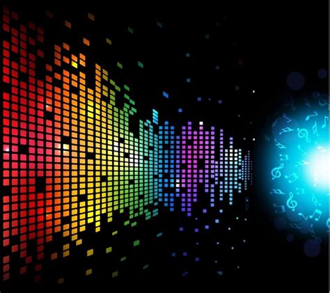 Digital Music Background Vectors images graphic art designs in editable ...