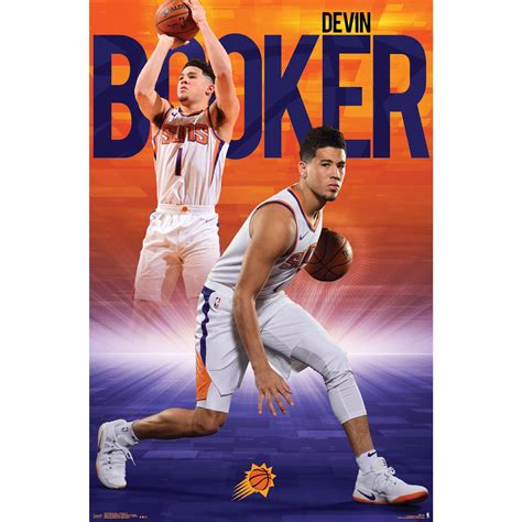 Phoenix Suns 22'' x 34'' Devin Booker Poster - Walmart.com - Walmart.com