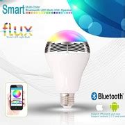 Flux™ Melody - Bluetooth Color Changing LED Light Bulb With Speaker - Smartphone Controlled ...