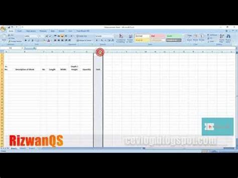 How to make measurement Sheet in Excel : r/civilengineering