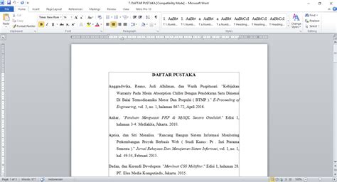 Cara Mudah Membuat Daftar Pustaka Otomatis Di Microsoft Word Dsfback ...