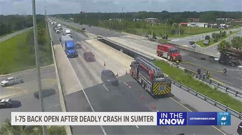 All SB lanes of I-75 north of Tampa reopen after deadly crash | wtsp.com