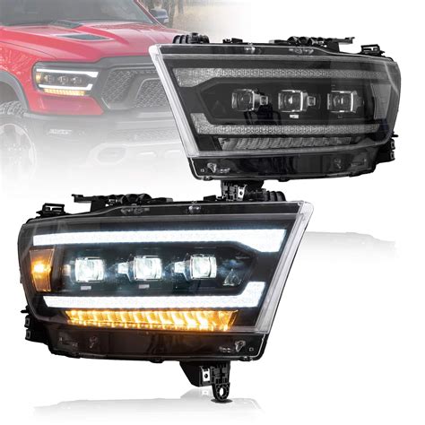 Buy VLAND LED Projector Headlights Compatible for [2019 2020 Dodge Ram 1500 Tradesman, Bighorn ...