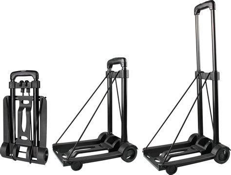 Luteti Folding Luggage Cart, Heavy Duty Travel Trolley 40kg/88lbs Load ...