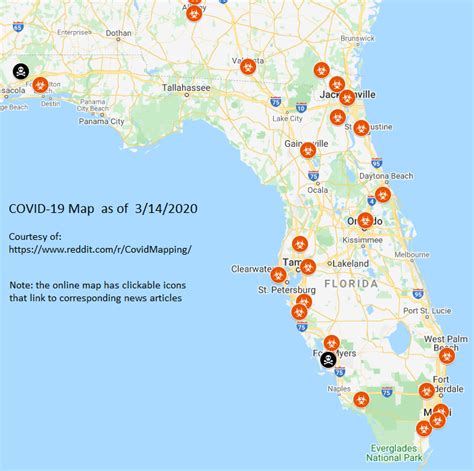 Florida Covid-19 map March 14 : r/coronavirusflorida