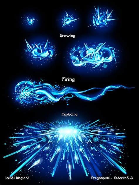 Ice Spell Particle Concept Art, Sylvia Armitstead on ArtStation at https://www.artstation.com ...