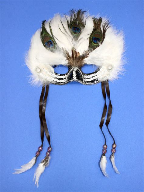 Feather Masquerade Mask, Mardi Gras Mask Perfect for Halloween/birthday ...