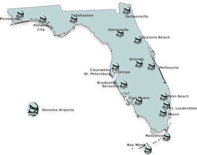 Florida Airport Map