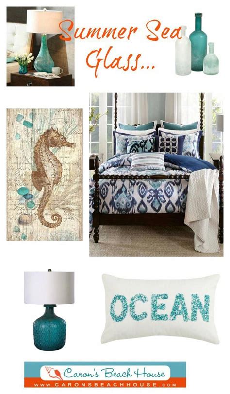 Escape to the coast with this curated bedroom style idea of tumbled sea ...