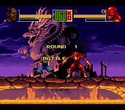 Screenshot of Shaq Fu (SNES, 1994) - MobyGames