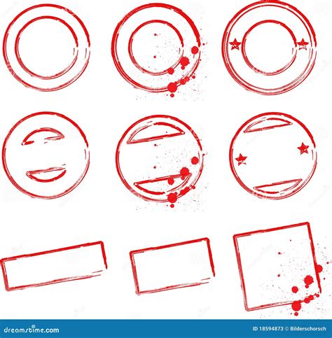 Stamp templates stock vector. Illustration of postage - 18594873