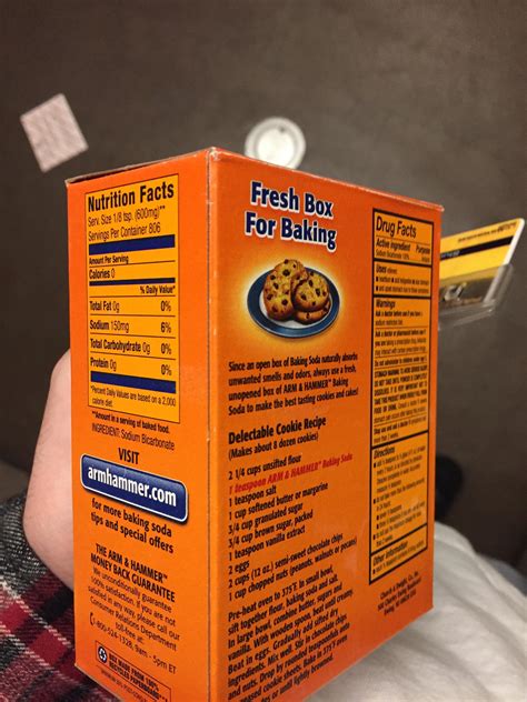 Baking Soda has drug facts, and also nutrition facts. : r/mildlyinteresting