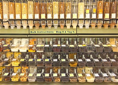 Bulk Food Bins in a Grocery Store Photograph by David Buffington - Fine Art America