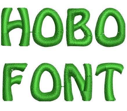 Hobo Embroidery Font - My EMB Designs