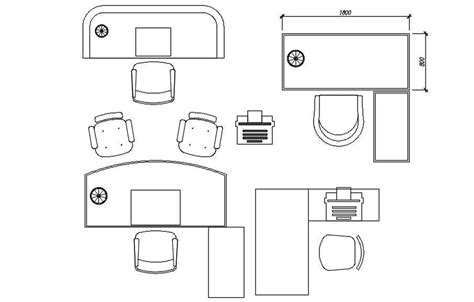 Office Cabin furniture cad blocks in AutoCAD, dwg file. - Cadbull