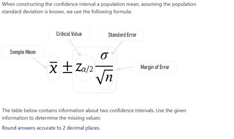 Solved When constructing the confidence interval a | Chegg.com