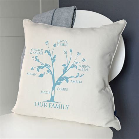 Personalised Family Tree Cushion By A Type Of Design