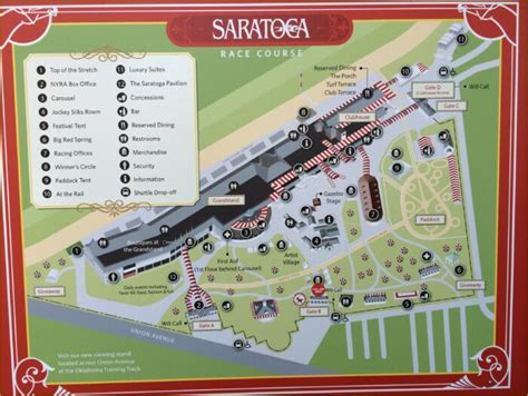 Saratoga Race Track Hotels Map Map : Resume Examples