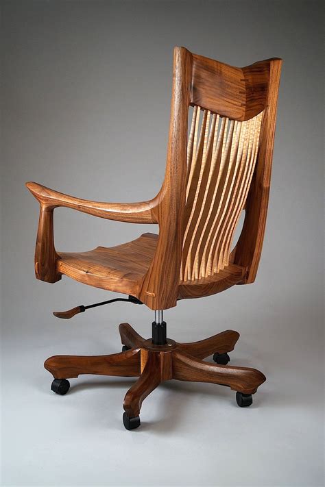 Franklin Swivel Desk Chair by Richard Laufer (Wood Chair) | Artful Home in 2021 | Walnut wood ...