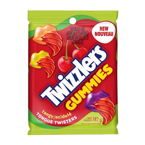 TWIZZLERS TONGUE TWISTERS Tangy Gummies, 182g bag