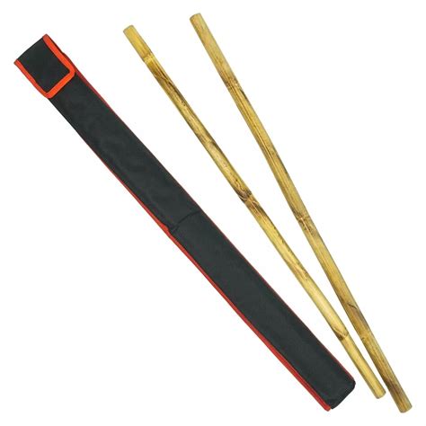 Arnis Set With Bag Case Kali Escrima Rattan Sticks Training Stick | Shopee Philippines