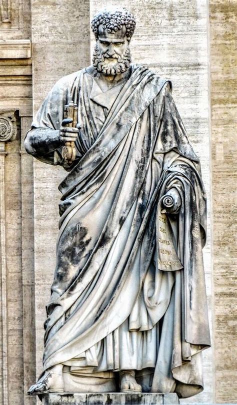 Statues of St Peter and St Paul, St Peter's Square, Rome - Walks in Rome (Est. 2001)