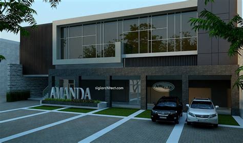 Desain Perkantoran Minimalis 2 Lantai 1 | Desain kantor, Arsitektur modern, Kantor