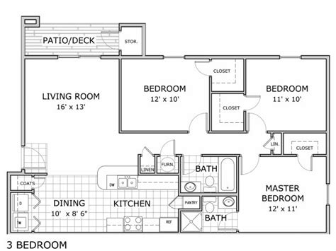 3 Bedroom | 3 Bed Apartment | Watermill Park Apartments