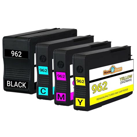 4PK 962 Ink Cartridges for HP Officejet Pro 9010 9015 9018 9020 9025 ...