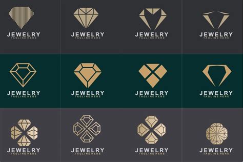 Set of Jewelry logo design (555157)