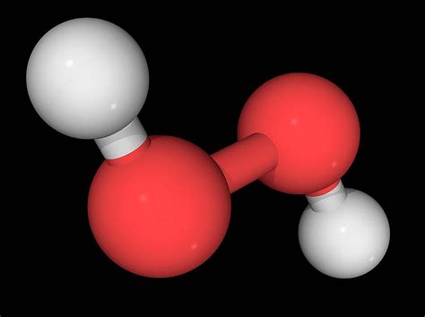 Hydrogen Peroxide Molecule Photograph by Laguna Design/science Photo ...