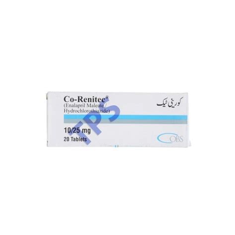 Co-Renitec 10/25mg Tablets - Time Medical