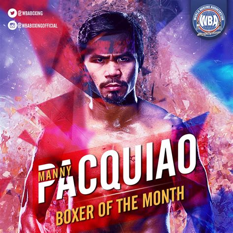 Manny Pacquiao– Boxer of the month July 2019 – World Boxing Association