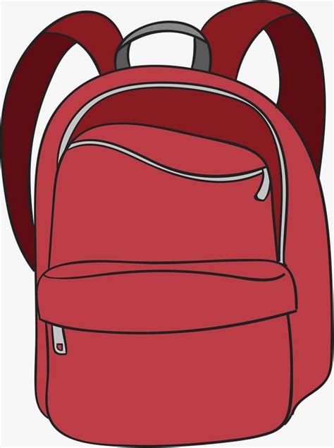 Vector png,A bag,School bag,Red schoolbag,Hand bag,New schoolbag,red ...