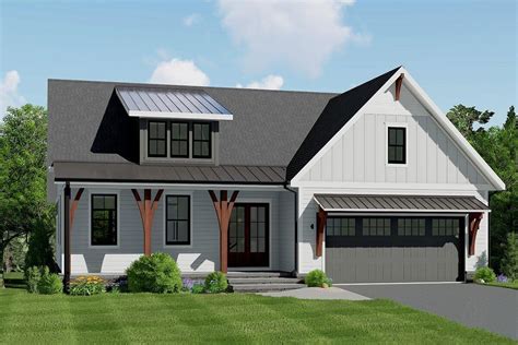 Modern Farmhouse Plan with Main-level Master Bedroom - 275013CMM | Architectural Designs - House ...